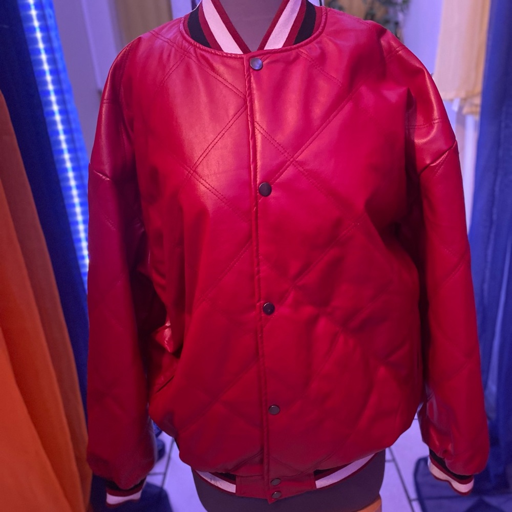 Leather Varsity Jacket